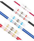 Get This Sick 1000Pc Heat Shrink Butt Crimp Terminals Solder Seal Electrical Wire Cable Splice Kit In One Bold Color For All Your DIY Car And Home Projects Today, assorted heat shrink splice connectors on wires