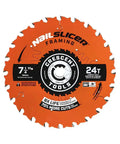 Nail Slicer Framing Blade 7 And A Quarter Inch 24 Tooth For Corded And Cordless Tools, Pro Grade Anti Kickback, 10 pack