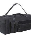 Black Beefy 130L Extra Large 36 Inch Heavy Duty Gym And Travel Duffel Bag with compartments and shoulder strap.