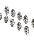 10 Pack Metric M6X1mm Straight Hydraulic Grease Fitting Zerk Nipples 201 Stainless Steel High Hardness Rust Proof Designed To Withstand Harsh Industrial Environments Keeping Machinery Lubed Up Solid And Running Smooth Like New Gear Today, 10 stainless steel fittings