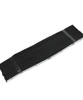 Telescopic Accordion Bellows Cover For CNC Machines And Tools Built Tough To Protect Milling Machines And Lathes Guide Rails From Chips And Oil Black 400x600mm Flexible Organ Type Chip Guard, side view showing black accordion design on white background