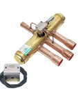 Four Way Reversing Valve With Coil SHF20D46 For Air Conditioning 4 Way Solenoid Valve copper HVAC spare part