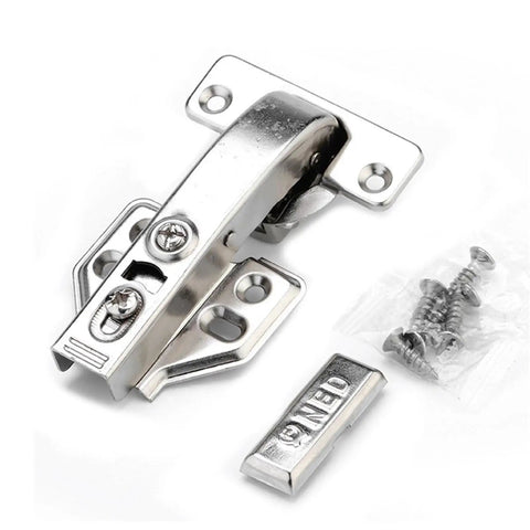 One Piece 90 Degree Hydraulic Corner Fold Cabinet Door Hinge for Soft Close Cabinets and Furniture Hardware with screws