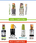 Compatibility chart showing blenders for 2 Pack Replacement Extractor Blade For High Speed Blender 600W And Pro 900W Fits 4 Inch 6 Fin Blade Food Grade Plastic And Stainless Steel Easy Swap Premium Quality Quick Processing Durable Kitchen Accessory