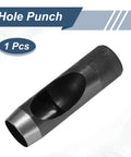 Leather Hole Punch 25mm Hollow Round Puncher Cutter Carbon Steel Pro Grade Tool for Belts Watch Bands Gaskets DIY Repair