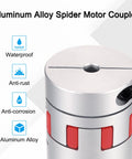 Rock Solid Aluminum Shaft Coupling for 7mm to 10mm Shafts, Flexible Spider Coupler 50mm by 40mm, Plug and Play Jaw Style Shaft Joint Connector for 3D Printers, DIY CNC Routers, Milling Machines, and Motion Control aluminum alloy coupler