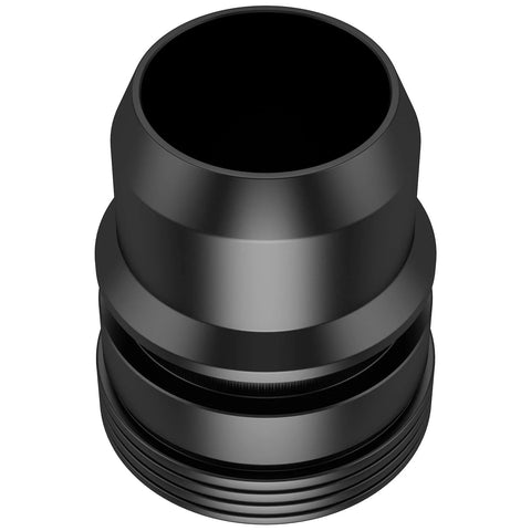 Billet blow-off valve mod plug, black aluminum, for Ford F-150 EcoBoost/Raptor 2.7L/3.5L (2013–2025)