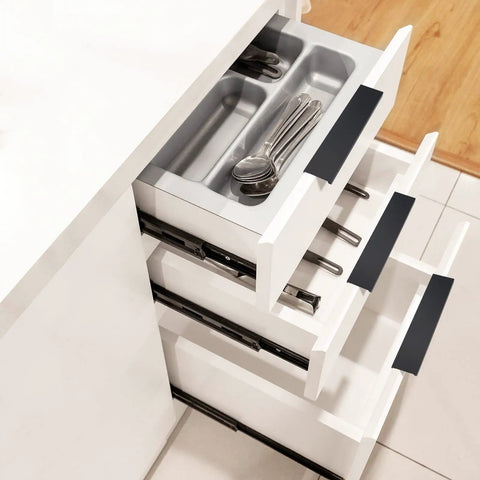 Super Sleek Matte Black Finger Edge Pulls Ten Pack Heavy Duty Cabinet Handles With Smooth Glide Modern Fit For Drawers Dressers Wardrobes Closets Total Kitchen Makeover