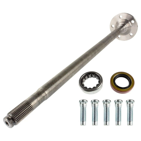 Dana 35 Axle Shaft Assembly For Jeep Wrangler Cherokee Grand Cherokee Left Side 30.56 Inch Length 27 Spline 5x4.5 Bolt Pattern Heavy Duty Upgrade Replaces 73624-2X 73624-2XR, axle shaft with bearings and bolts