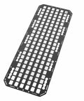 Aluminum L Track Storage Panel For Truck Bed Molle Panel Rack With Touch Fastener Straps And Elastic Cords 883x330x2mm