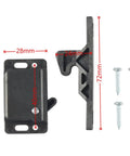 Soft Cushioned Double Roller Drawer Latch Set No Fuss For RV Camper And Boat Includes Mounting Screws Smooth Quiet Operation Durable Hardware