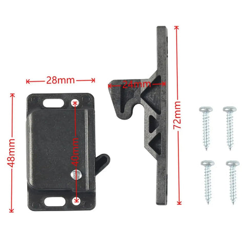 Soft Cushioned Double Roller Drawer Latch Set No Fuss For RV Camper And Boat Includes Mounting Screws Smooth Quiet Operation Durable Hardware