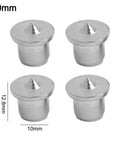Steel Dowel Center Pin Set For Wood Centering Holes 6 8 10 12mm Pins Four Piece Tenon Center Tool Kit in 10mm size