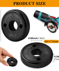 2 Pack 5/8-11 Quick Release Flange Nuts For Angle Grinders 4.5 Inch And 5 Inch, showing size dimensions and knurled grip.