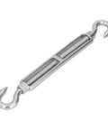Heavy Duty Stainless Steel Cable Turnbuckle Tensioner Rust Proof Industrial Wire Rope Tightener Adjustable M16 Thread Hardware close-up