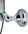 Close-up of Tiara Rectangular Wall Mirror in chrome finish, showing handcrafted metalwork with subtle grooved detail.