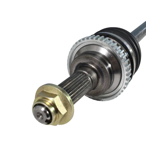 CV Axle Shaft Assembly For Rear Left Or Right Driver Or Passenger Side NCV47590 OE Fit Balanced For Smooth Quiet Ride Premium Quality Auto Part Direct Replacement For Easy Install No Hassle Long Lasting Performance, close-up end view