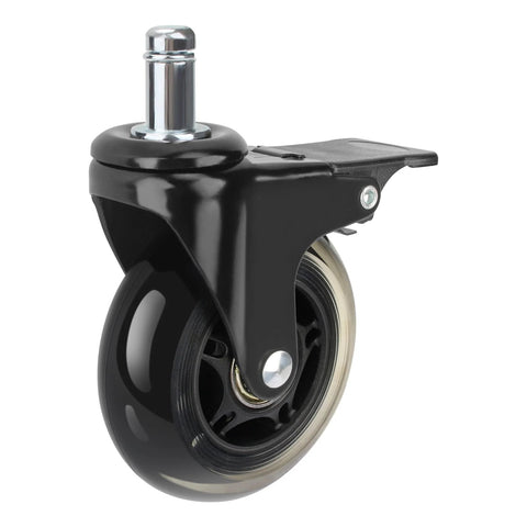 3 Inch Swivel Caster Wheel With Brake Replacement For Pellet Grills HDW302 Universal Compatibility for Timberline 1300