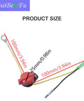 Engine On Off Stop Kill Switch Compatible With Honda GX110 GX120 GX160 GX200 GX212 GX225 GX240 GX270 GX340 GX390 Predator Firman Briggs And Stratton Clones And More Durable Engine Safety Switch For Lawn Mowers And Small Engines, red plastic switch with 100mm wires