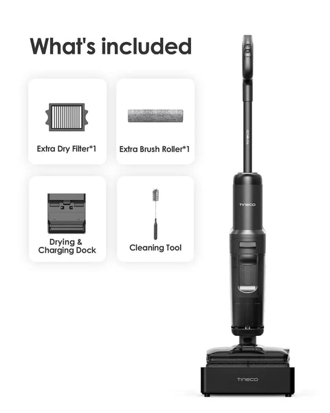 Floor One S7 Stretch Cordless Steam Mop And Wet Dry Vacuum All-In-One With 320F HyperSteam, accessories, dock included