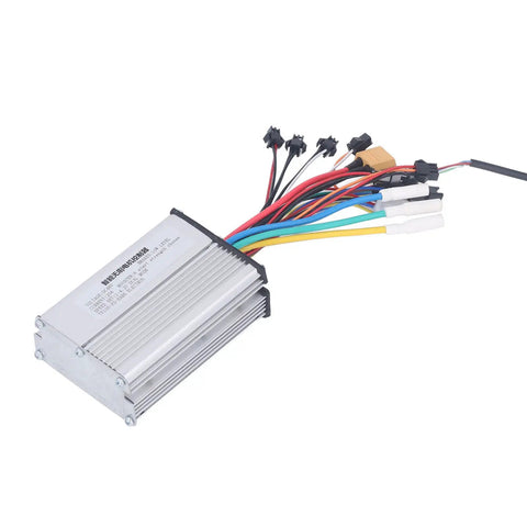 DC48V Brushless Motor Controller for Electric Bikes and Scooters, 350W 20A Speed Controller, Aluminum Alloy Case, Wiring Detail