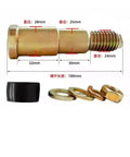 Heavy Duty 1 Set FCL Pin Bolt And Rubber Shaft Bushing Kit Size M20 X 85 showing metallic bolt, washers, and rubber bushing for machinery use.