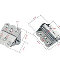 Heavy Duty Sealed Bearing Gate Hinges Set Stainless Steel With Automatic Closing Flush Mount For Cabinet Doors And Windows