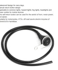 22mm Motorcycle Handlebar Light Switch Stainless Steel Single Spotlight Control Button Universal for ATV Off Road Electric Bike