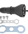 Tough As Nails Electric Rivet Nut Gun Drill Adapter For Cordless Drills accessories including hex nuts and wrenches.