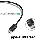 Rugged 12V/24V To 5V USB C Buck Converter 3A 15W Type C Output Waterproof Charging Module cable detail, Type-C connector close-up