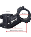Dope 31.8mm Clamp MTB Bike Stem 35 Degree Riser Bar Stem For 1-1/8 Inch Steerer, CNC Machined 6061 T6 Aluminum, dimensions shown