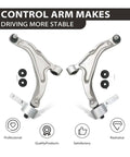 2Pcs Front Lower Control Arm With Ball Joints And Bushings Pair Kit For Honda Pilot 2009 2015 Replacement Durable Steel