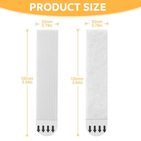 X Large Heavy Duty Picture Hanging Strips Damage Free Adhesive Wall Mounts That Actually Hold Your Stuff Tight Skip The Drill No Nails Necessary For Frames Posters And Photos White Pack size illustration showing 3.94 inches length.