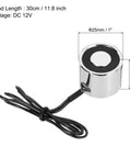 24V DC Solenoid Electromagnet Round Lifting Magnet 2W 17 Lb Holding Force 8 Kg Suction 25x20mm Size With M4 Thread Electric Magnetic Lifting Device For Automation Equipment showing dimensions and specifications