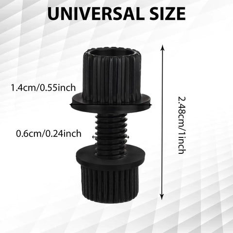 Built Tough Nylon License Plate Bolts And Screws With Nuts For Motorcycles Scooters Bikes 4 Piece Set Universal 6MM Thread Fastener detail image