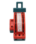 Heavy Duty 32A 0-380V DPDT Knife Disconnect Switch 2 Pole Double Throw Safety Power Disconnect For Industrial Equipment Red And Green Indicator front view