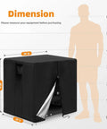 Heavy Duty Waterproof Leg Extension And Curl Machine Cover For Home Gym Use 600D Dustproof Bench Shield 36x34x36 Inches Dimensions