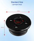 Outboard Trim Cylinder End Cap Two Pack for 115 To 300HP Marine Motors, OE Grade End Cap Seal With O Ring Prevents Oil Fuel And Coolant Leaks, Durable Boat Engine Replacement Part; black 2.05 in cap with threaded base