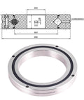 Diagram and front view of One Piece Precision Crossed Roller Bearing For Robot Joint RB2008 UUCC0P5 CRB208 20x36x8mm