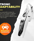 316 Stainless Steel Bow Anchor Roller for Boats Pivoting Marine Hardware with Polished Finish side view and text details