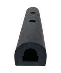 Universal Heavy Duty Rubber Bumper Strip 10 By 2 By 2 Inches with predrilled holes for delivery vans and work trucks