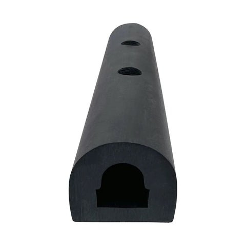Universal Heavy Duty Rubber Bumper Strip 10 By 2 By 2 Inches with predrilled holes for delivery vans and work trucks