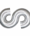 ArmorFlex Dryer Vent 8 Foot Flexible Aluminum Duct with Clamps Semi-Rigid Fire Resistant Laundry Vent Tubing for Dryers curved view