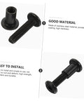 Heavy Duty 10 Pack Countersunk Binding Screws And Barrel Nuts For Furniture Hardware And Photo Album Crafting With Dang Solid Metal Construction And Sweat Free Assembly For Everyday Diy Tasks, black stainless steel screws.