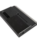 Level Up Your Laptop Rig With This Badass External Gpu Dock Featuring Thunderbolt 3 Support, Pcie 3.0 X4 Speed, Built In M.2 Nvme Bay, And Gigabit Ethernet Port For Seamless Plug And Play Setup showing sleek black design and connectivity ports.