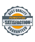 Best quality satisfaction guaranteed badge for Powertec products