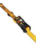 Heavy Duty Ratchet Straps 1.5 By 16 Feet With 5000 Pound Rating 2 Pack showcasing ergonomic handles and coated steel hardware.