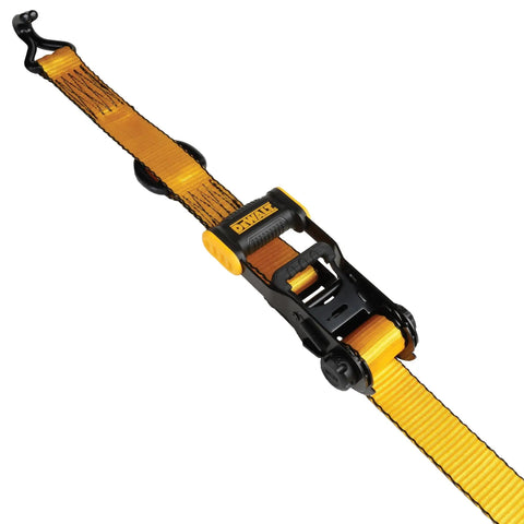 Heavy Duty Ratchet Straps 1.5 By 16 Feet With 5000 Pound Rating 2 Pack showcasing ergonomic handles and coated steel hardware.