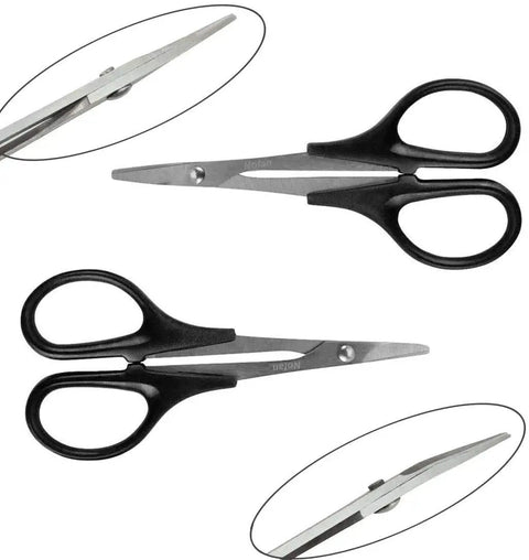 RC Body Trim Kit With Reamer Hole Puncher And Curved And Straight Scissors For Lexan Shells Dope Durable Steel Universal Tools Set