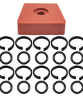 Top Shelf 3/8 Inch Impact Wrench Retaining Ring Clip Kit With Slick Anvil Installation Tool And Heavy Duty Rubber O Rings for tools